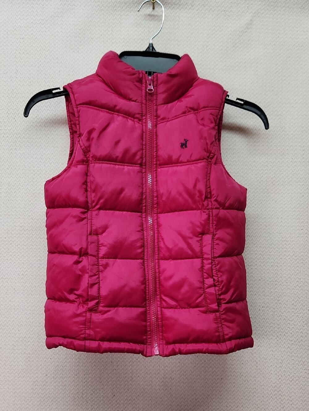 Old Navy Bright Pink Quilted Puffer Vest